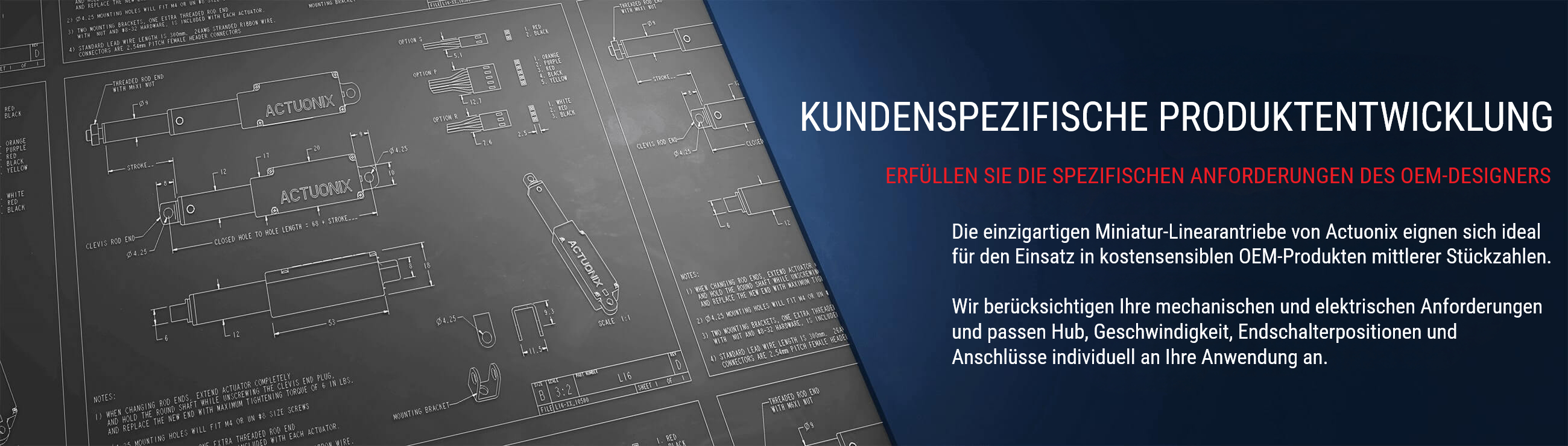 kundenspezifische linearantriebe